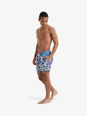 Quiksilver Blue Tropical Print Everyday Straight Volley 15 Swim Shorts - Image 6 of 9