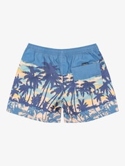 Quiksilver Blue Tropical Print Everyday Straight Volley 15 Swim Shorts - Image 9 of 9