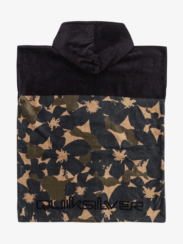 Quiksilver Green Boys Hooded Towel Logo Poncho - Image 2 of 3