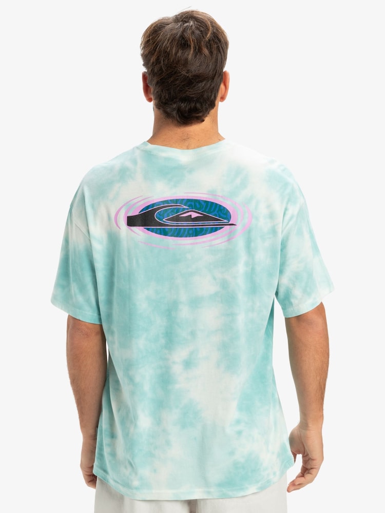 Quiksilver Blue Frog Ritual Short Sleeve 100% Cotton Backprint Logo T-Shirt - Image 2 of 7