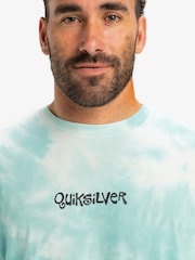 Quiksilver Blue Frog Ritual Short Sleeve 100% Cotton Backprint Logo T-Shirt - Image 4 of 7