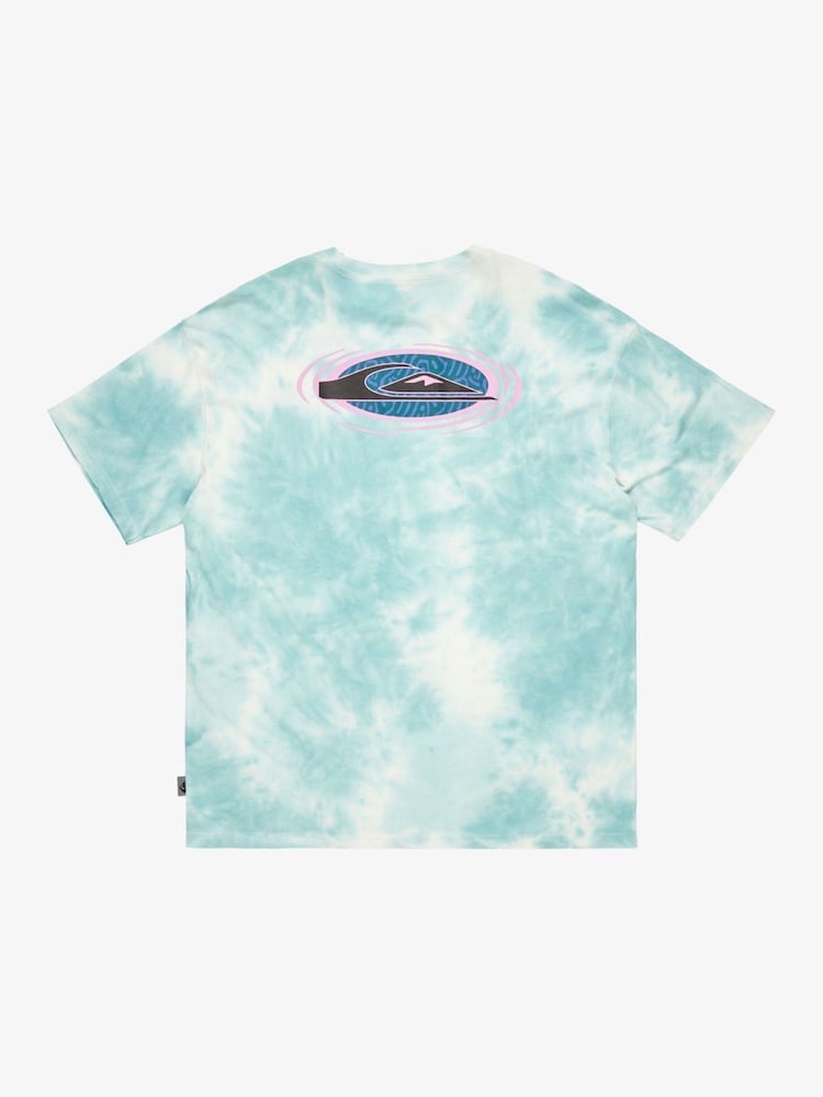 Quiksilver Blue Frog Ritual Short Sleeve 100% Cotton Backprint Logo T-Shirt - Image 7 of 7