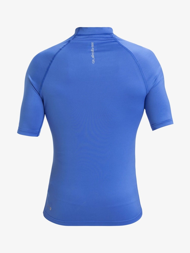 Quiksilver Blue Mens Everyday UPF50 Short Sleeve Rash Vest - Image 2 of 2