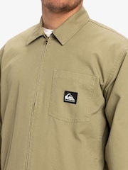 Quiksilver Green DNA Surf Logo Harrington 100% Cotton Jacket - Image 3 of 9