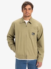 Quiksilver Green DNA Surf Logo Harrington 100% Cotton Jacket - Image 5 of 9