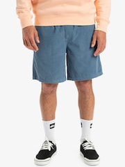 Quiksilver Blue Taxer Corduroy 100% Cotton Shorts - Image 1 of 6