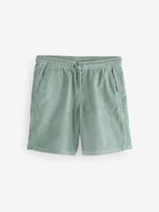Зеленый - Вельветовые шорты из 100% хлопка Quiksilver Taxer - Изображение 1 из 1