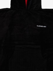 Quiksilver Black Hooded Towel Logo Poncho - Image 4 of 4