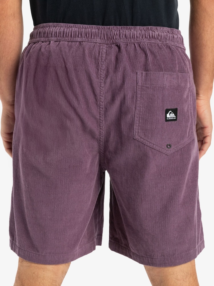 Fioletowy - Sztruksowe spodenki Quiksilver Taxer, 100% bawełna - Image 3 of 8