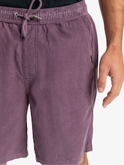Morado - Quiksilver Taxer Corduroy 100% Cotton Shorts - Imagen 5 de 8