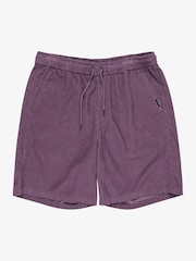 Morado - Quiksilver Taxer Corduroy 100% Cotton Shorts - Imagen 7 de 8