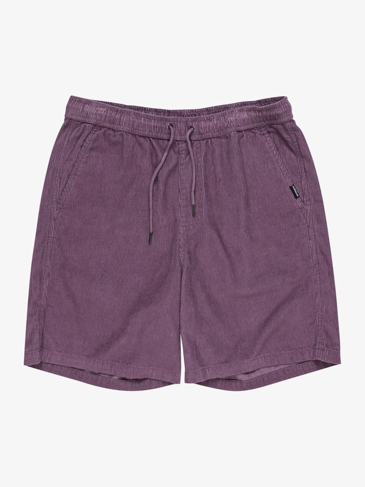 Fioletowy - Sztruksowe spodenki Quiksilver Taxer, 100% bawełna - Image 7 of 8