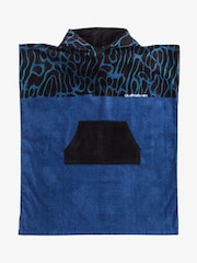 Quiksilver Blue Boys Hooded Towel Logo Poncho - Image 1 of 3