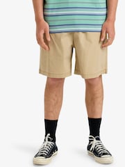 Quiksilver Brown Taxer Drawstring Shorts - Image 1 of 8