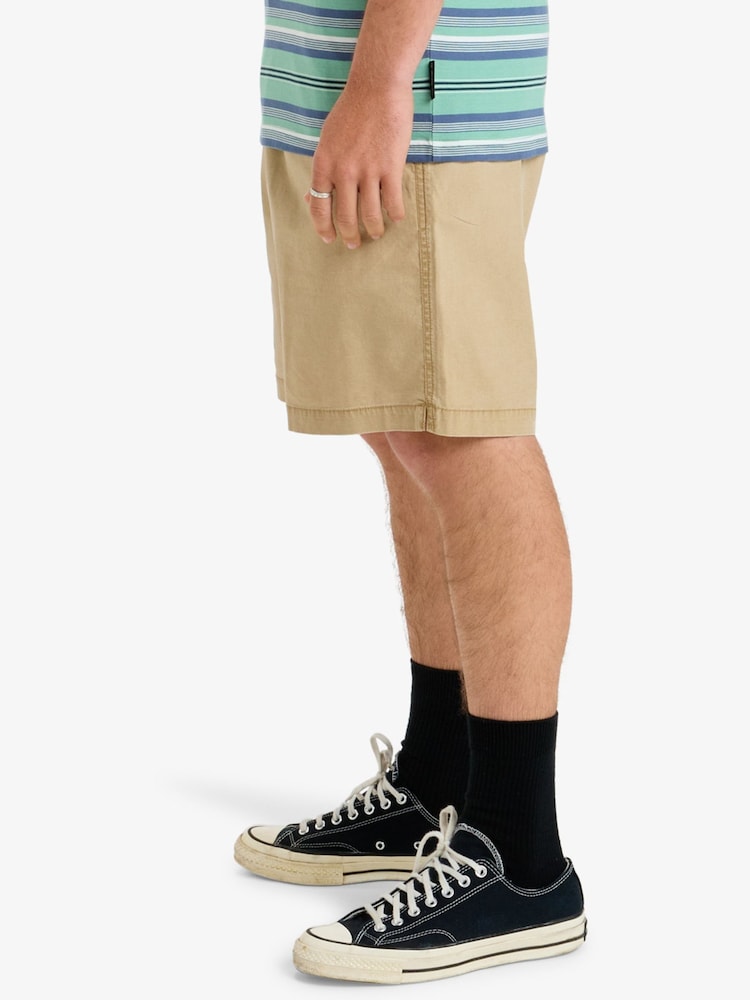 Quiksilver Brown Taxer Drawstring Shorts - Image 3 of 8