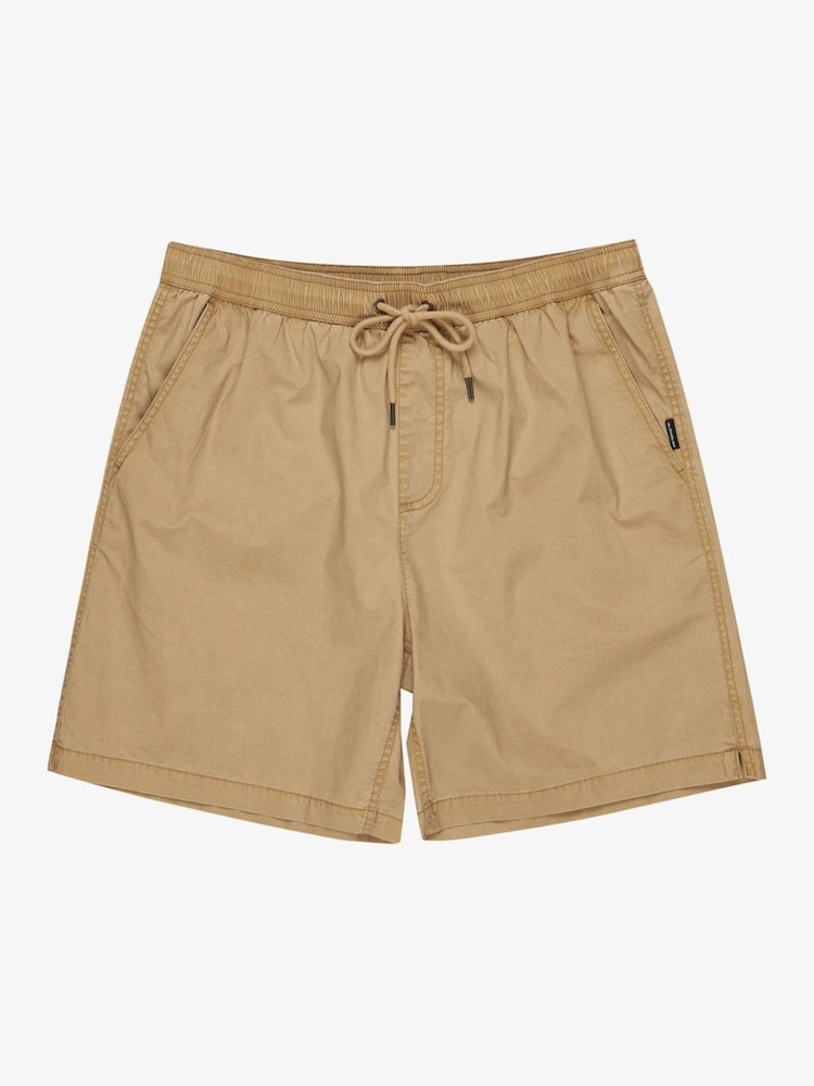 Quiksilver Brown Taxer Drawstring Shorts - Image 7 of 8