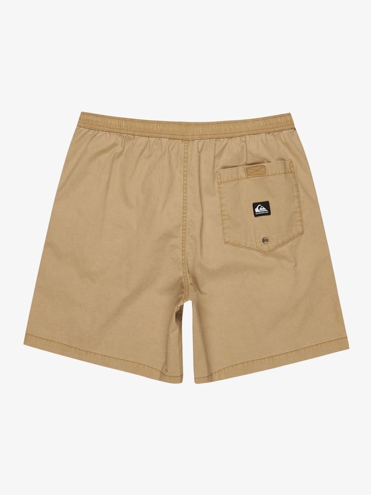 Quiksilver Brown Taxer Drawstring Shorts - Image 8 of 8