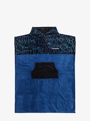 Quiksilver Blue Hooded Towel Logo Poncho - Image 1 of 2