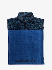 Quiksilver Blue Hooded Towel Logo Poncho - Image 2 of 2