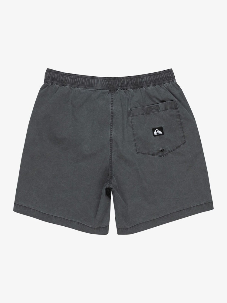 Quiksilver Black Taxer Drawstring Shorts - Image 8 of 8