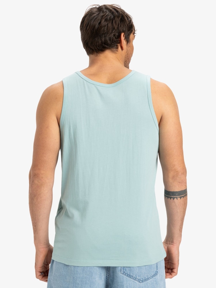 Quiksilver Blue 100% Cotton Logo Vest - Image 2 of 5