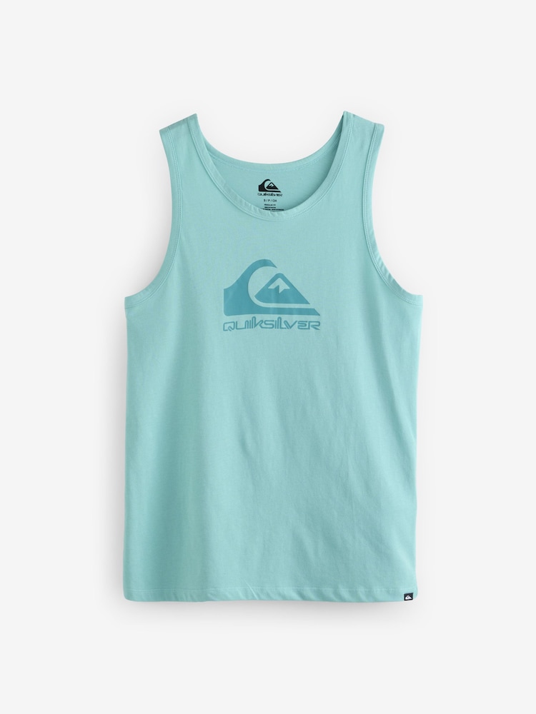 Quiksilver Blue 100% Cotton Logo Vest - Image 5 of 5