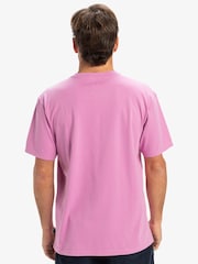 Quiksilver Pink Salt Water Short Sleeve Logo 100% Cotton T-Shirt - Image 2 of 7