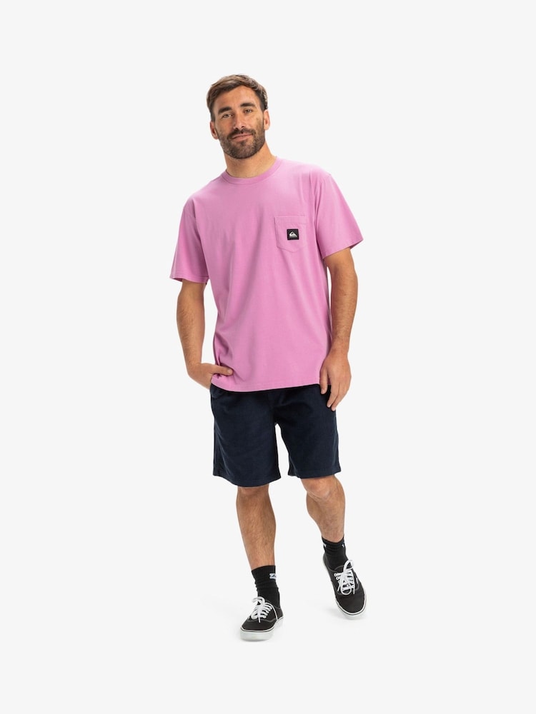 Quiksilver Pink Salt Water Short Sleeve Logo 100% Cotton T-Shirt - Image 5 of 7