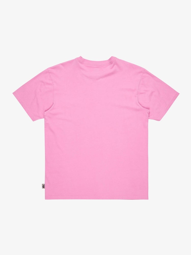 Quiksilver Pink Salt Water Short Sleeve Logo 100% Cotton T-Shirt - Image 7 of 7