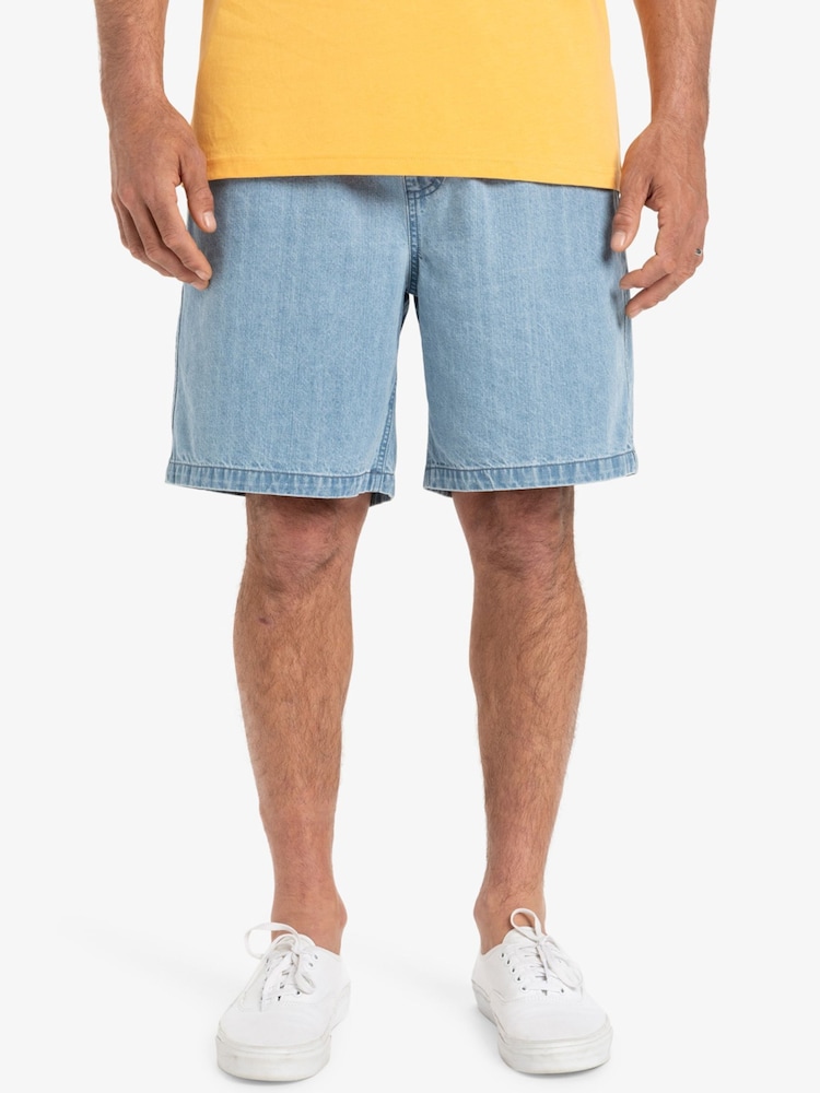 Quiksilver Stone Wash Taxer Denim 100% Cotton Shorts - Изображение 1 из 8