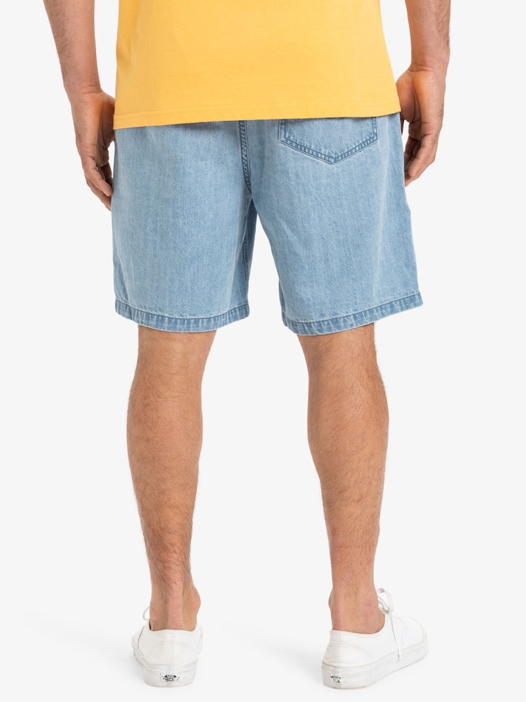 Quiksilver Stone Wash Taxer Denim 100% Cotton Shorts - Изображение 2 из 8