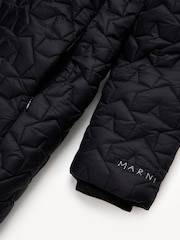 Marni Longline Hooded Puffer Black Coat - Image 4 of 5