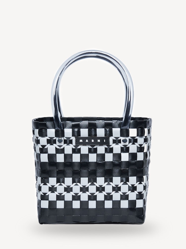 Marni Logo Check Basket Bag - Image 1 of 4