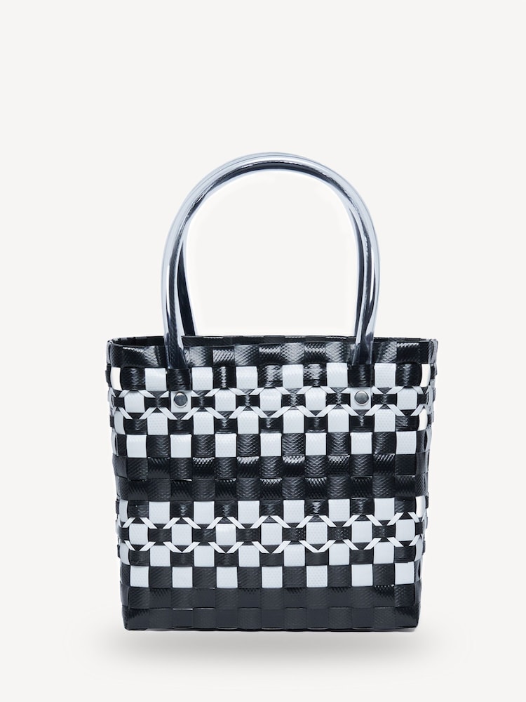 Marni Logo Check Basket Bag - Image 2 of 4