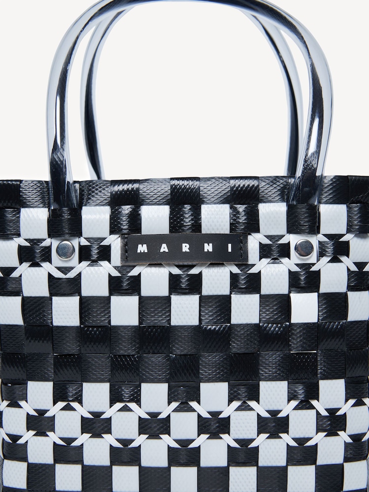 Marni Logo Check Basket Bag - Image 4 of 4