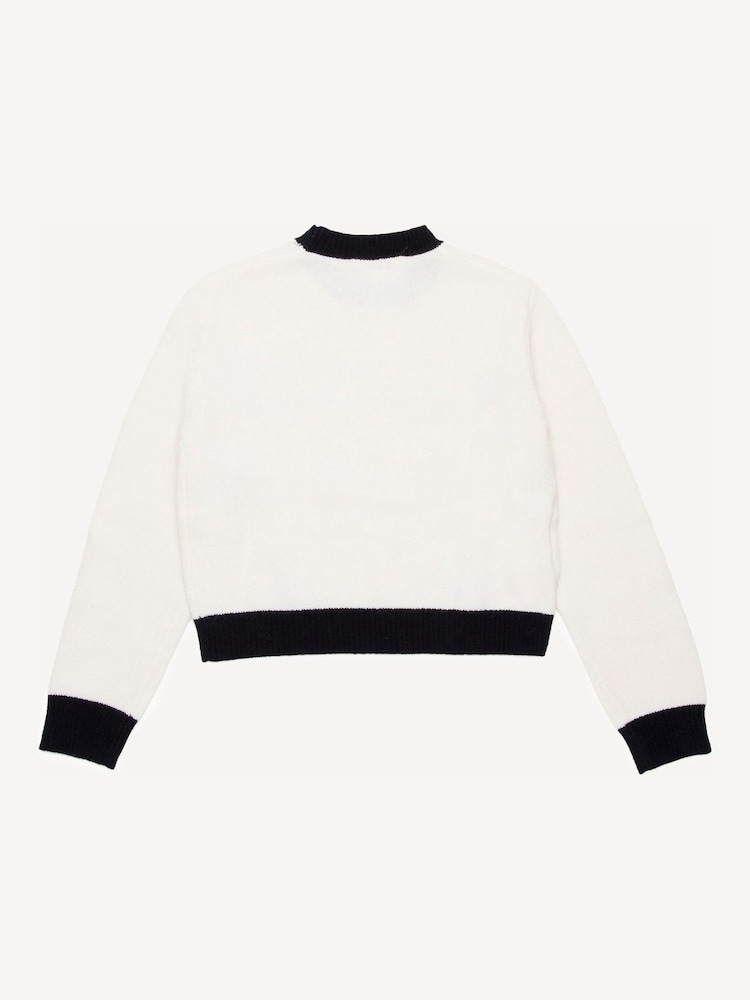 Marni Cream Logo Crew Neck Knitted Jumper - Image 2 of 4 Marni Cream Logo Crew Neck Knitted Jumper - Image 2 of 4