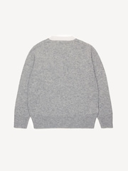 Marni Grey Logo Long Sleeve Knitted Jumper - Image 2 of 4