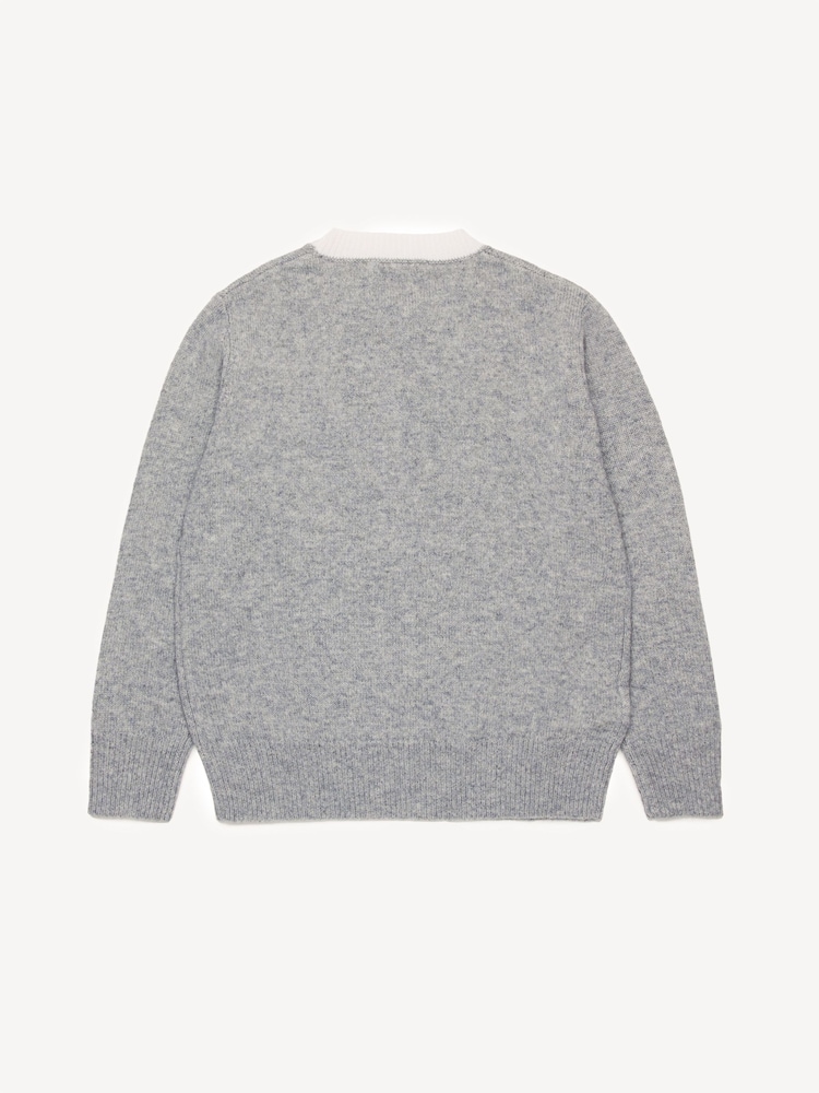 Marni Grey Logo Long Sleeve Knitted Jumper - Image 2 of 4