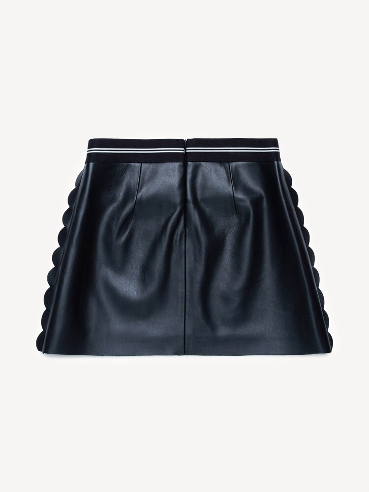 Marni Faux Leather Black Mini Skirt - Image 2 of 4