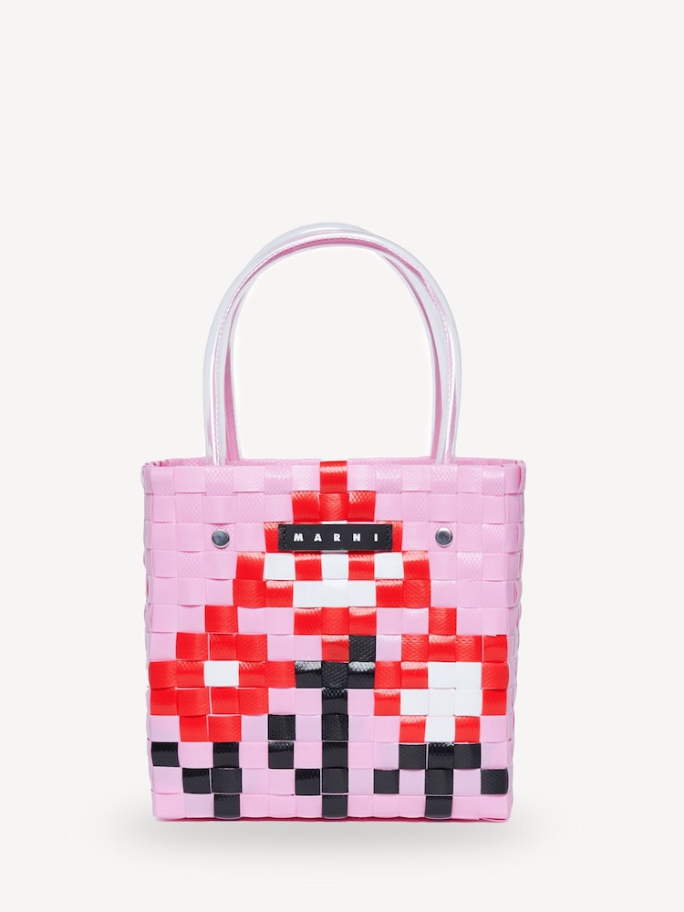 Marni Logo Check Basket Bag - Image 1 of 4