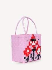 Marni Logo Check Basket Bag - Image 3 of 4