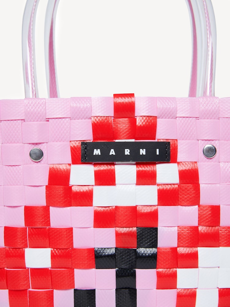 Marni Logo Check Basket Bag - Image 4 of 4