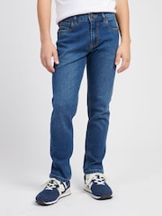 Lee Blue Boys Stretch Fit Daren Straight Jeans - Image 1 of 10