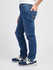 Lee Blue Boys Stretch Fit Daren Straight Jeans - Image 2 of 10