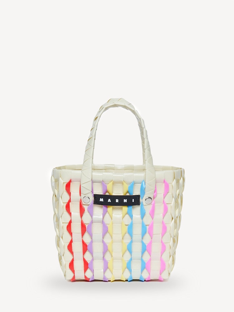 Marni Logo Check Basket Bag - Image 1 of 4