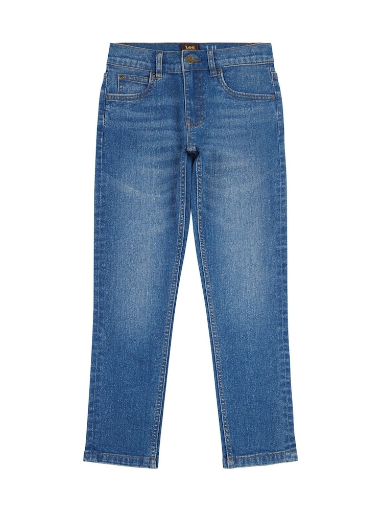 Lee Dark Blue Boys Luke Slim Stretch Fit Jeans - Image 1 of 5 Lee Dark Blue Boys Luke Slim Stretch Fit Jeans - Image 1 of 5