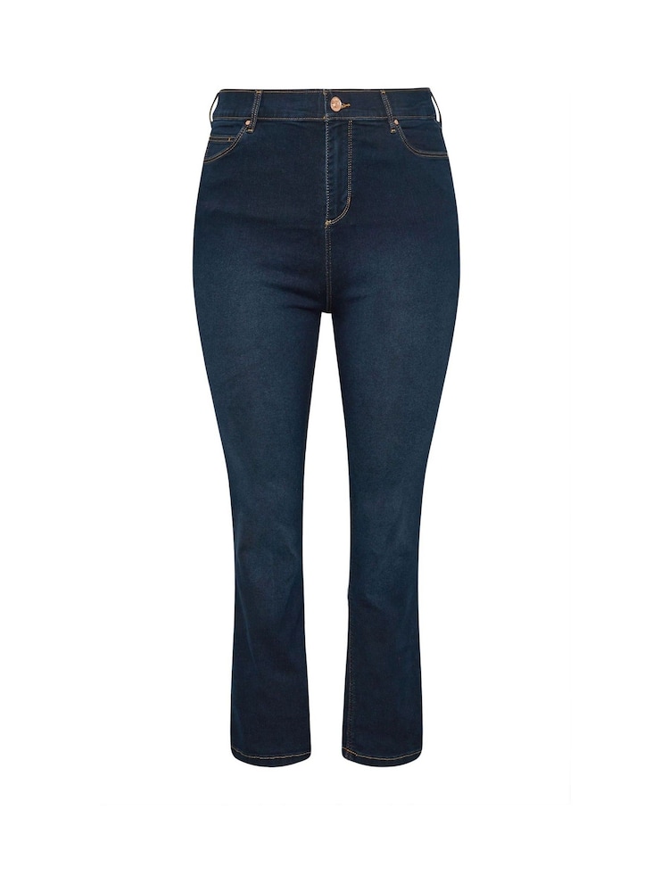 Yours Curve Blue Isla Bootcut Jeans - Image 5 of 5 Yours Curve Blue Isla Bootcut Jeans - Image 5 of 5