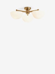 Brass Lambeth 3 Light Flush Fitting - Image 4 of 4