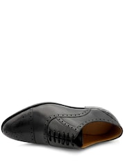Jones Bootmaker Black Wide Fit Maynard Leather Oxford Brogues - Image 5 of 6