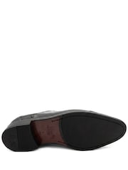 Jones Bootmaker Black Wide Fit Maynard Leather Oxford Brogues - Image 6 of 6